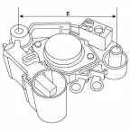 Régulateur compatible pour alternateur VALEO 2610118