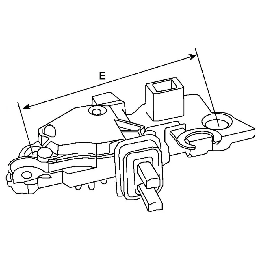 Régulateur pour alternateur 0120000030 côtes et dimensions