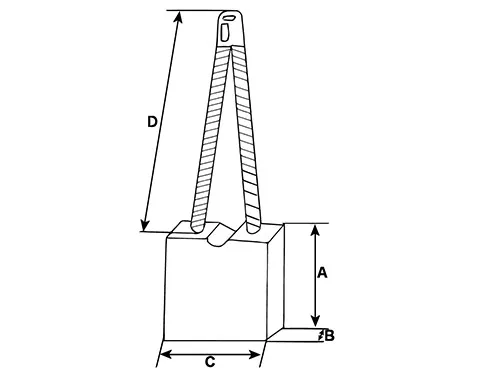 Schéma balai de charbon de démarreur