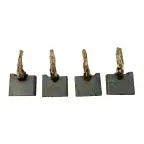 Jeu de balais charbon pour démarreur BOSCH 0001125609
