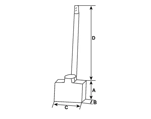 Schéma balai de charbon de démarreur